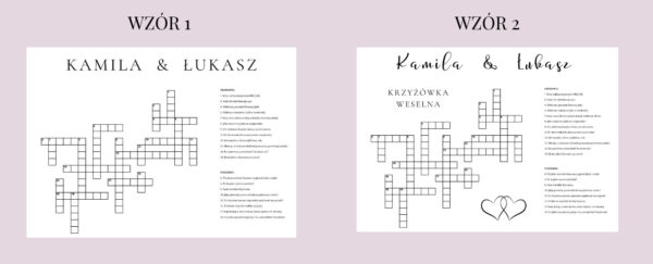 Krzyżówka Weselna - Tradycyjna - obrazek 4
