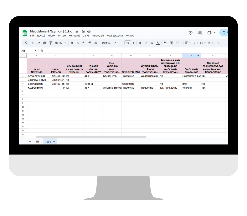 arkusz google sheets