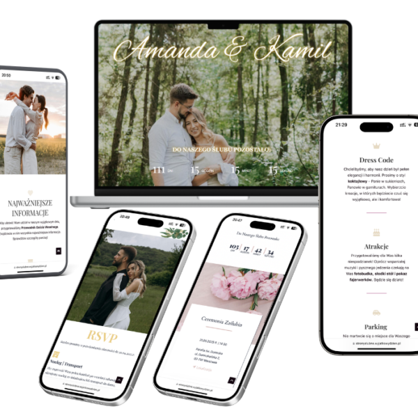 Personalizowana Internetowa Strona Ślubna